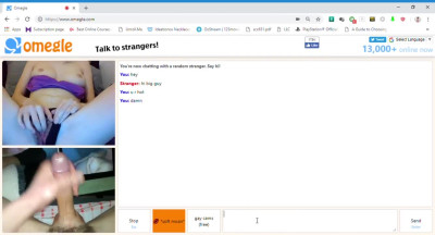 Omegle Porn Hairy Teen cums on Omegle