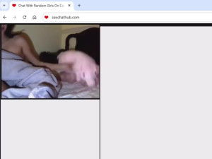 Random teen in glasses teasing on chat