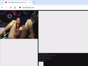 Redhead teen gets wild on random chat