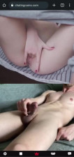 Hot teen stranger helps me cum on chat