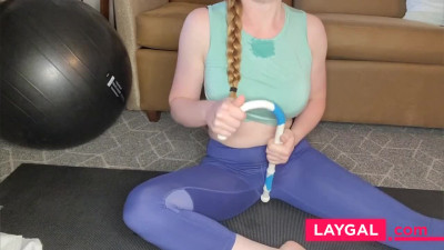 Redheads Solo Orgasm with her Sex Toy