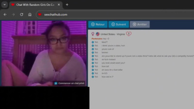 Cute teen in glasses does everything I ask on chat
