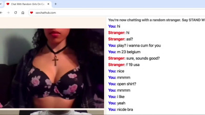 Petite big tits teen teasing on random chat