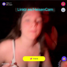 Two 18yo hot MonkeyApp Omegle Teens flashing big tits