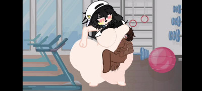 The trainer is training someone elses wife.