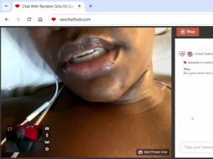 American ebony flashing tits and pussy on chat