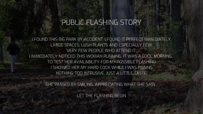DICKFLASH in the PARK: a slutty milf cant resist to give a me a hard titty fuck