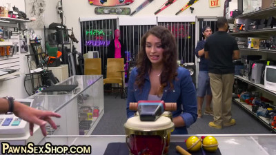 Pawnshop bigass babe BWC fucked in office by pawnshop owner