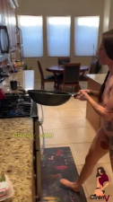 CirenV, Hot wife, naked, cooking...