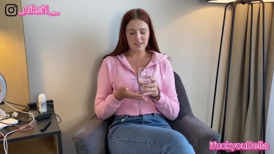 Young milf asks for a raise for a deep blow job and pussy fuck! Fucked on a business trip.
